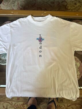 Collector 1990’s Hard Rock Cafe London XL Heavyweight Tee / New/ Great Graphics